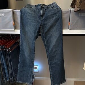 J. Jill Women’s Bootcut Jeans in Deep Blue and light blue- set of 2